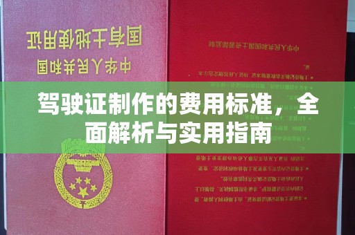 科尔沁左翼中旗驾驶证制作的费用标准，全面解析与实用指南